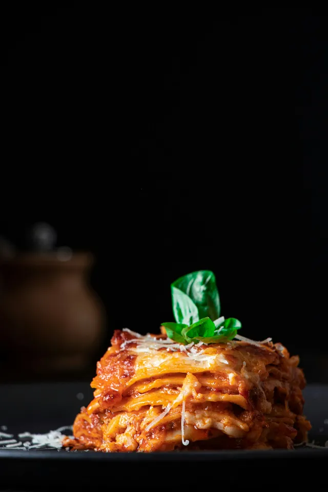 Lobster lasagna, layered and rich, fresh from the oven